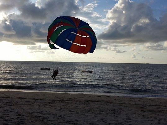Paragliding on Vizag beach